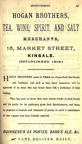 1892_Hogan_Brothers.jpg - 1892. Hogan Brothers Teas and Wines. Cork. From Francis Guy’s City of Cork Directory