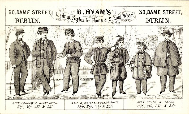 datepending_hyam_school_uni.gif - Advertisement for Hyam's School Uniforms.