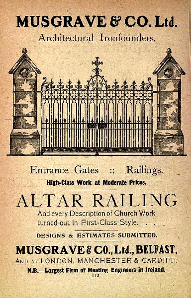 1900_musgrave_and_co_railin.gif - 1900. Advertisement for Musgrave and Co. makers of railings and gates.