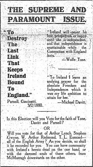 1918-getimag.png - 1918 - 'The Supreme and Paramount Issue'. 1918 election advertisement.