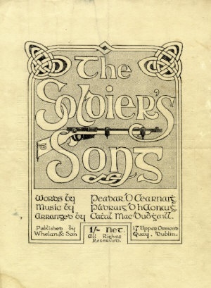 1916-soldiers-song.jpg - The Soldier's Song'. Advertisement for Whelan and Son (1916).
