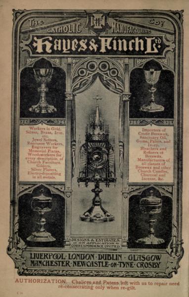 1908-hayes_and_finch.jpg - 1908 - Hayes and Finch's Catholic Manufacturing.